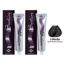 Satin Haircolor 3 Dark Mocha Brown (Pack of 2)