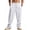 1Pack:White, variant on TANBOM Men's Casual Drawstring Loose Wide Leg Linen Pants, Army Green, 1-Pack, 2XL