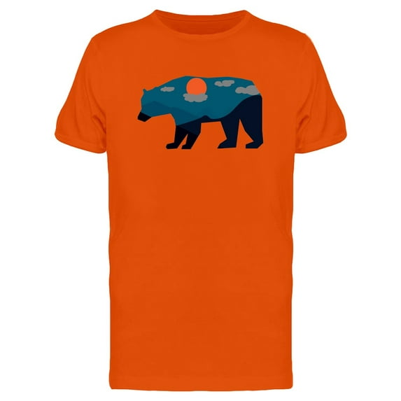 Cool Bear And Sunset Doodle Tee Men's -Image by Shutterstock