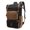 Black, variant on Vintage Waxed Canvas Backpack,Waterproof Full Grain Leather 15" Laptop Travel Rucksack,Back to School, Anniversary, Birthday Gift