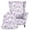 Purple and White - Floral, variant on DISNIMO Floral Print 2-Piece Wingback Chair Covers Stretch Wing Armchair Slipcovers Non-Slip Washable Furniture Protector with Elastic Bottom for Living Room