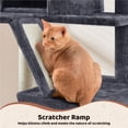 thumbnail image 3 of Yaheetech 71'' H Multi-Level Cat Tree Tower with Condos, Dark Gray, 3 of 9