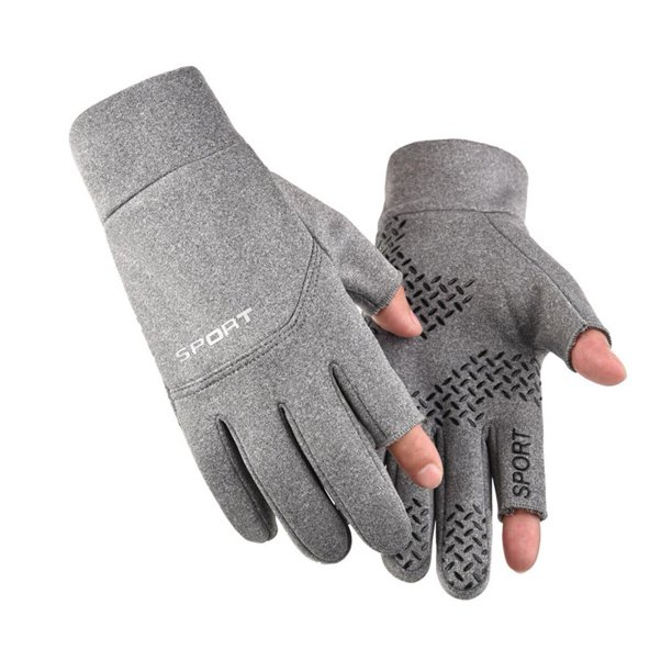 CAIROYAR 1 par de guantes de ciclismo con 2 dedos cortados para mujer y hombre, universales, mantienen el calor, GXT