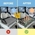 thumbnail image 4 of HUIACONG Cow Print Highland Cattle Golf Cart Seat Cover Easy to Install Portable Universal Golf Cart Seat Covers Foldable Anti-Slip Golfs Car Interior Covers Suitable for EZGO Yamaha Club Cars, 4 of 7