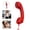 Red glossy surface, variant on Vintage Corded Telephone Handset with Type-C Plug, Retro Design Wired Receiver for Smartphones Tablets Laptops, One-Key Answer, Clear Audio for Calls Meetings Gift