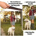 thumbnail image 4 of Correa de piel para perro ADITYNA, suave, fuerte y resistente, 180 cm, color marrón, 4 of 8