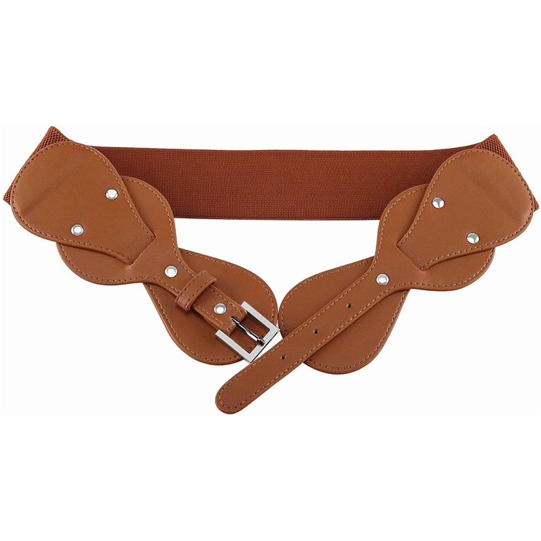 Women Vintage Waist Belt Elastic Stretch Cinch PIKADINGNIS Women Vintage Waist Belt Elastic Stretch Cinch  main image 4
