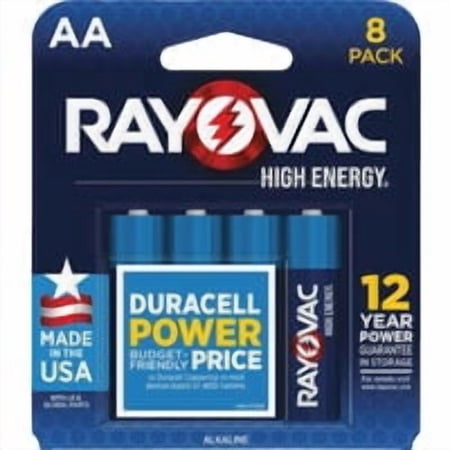 Energizer Rayovac High Energy AA Alkaline Battery - Pack of 4