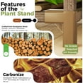 thumbnail image 7 of Plant Stand Indoor 30 Pots Large Plant Shelf Wide Tall Outdoor Plant Holder Wood for Multiple Plants Plant Rack for Living Room Garden Balcony Flower, 7 of 7