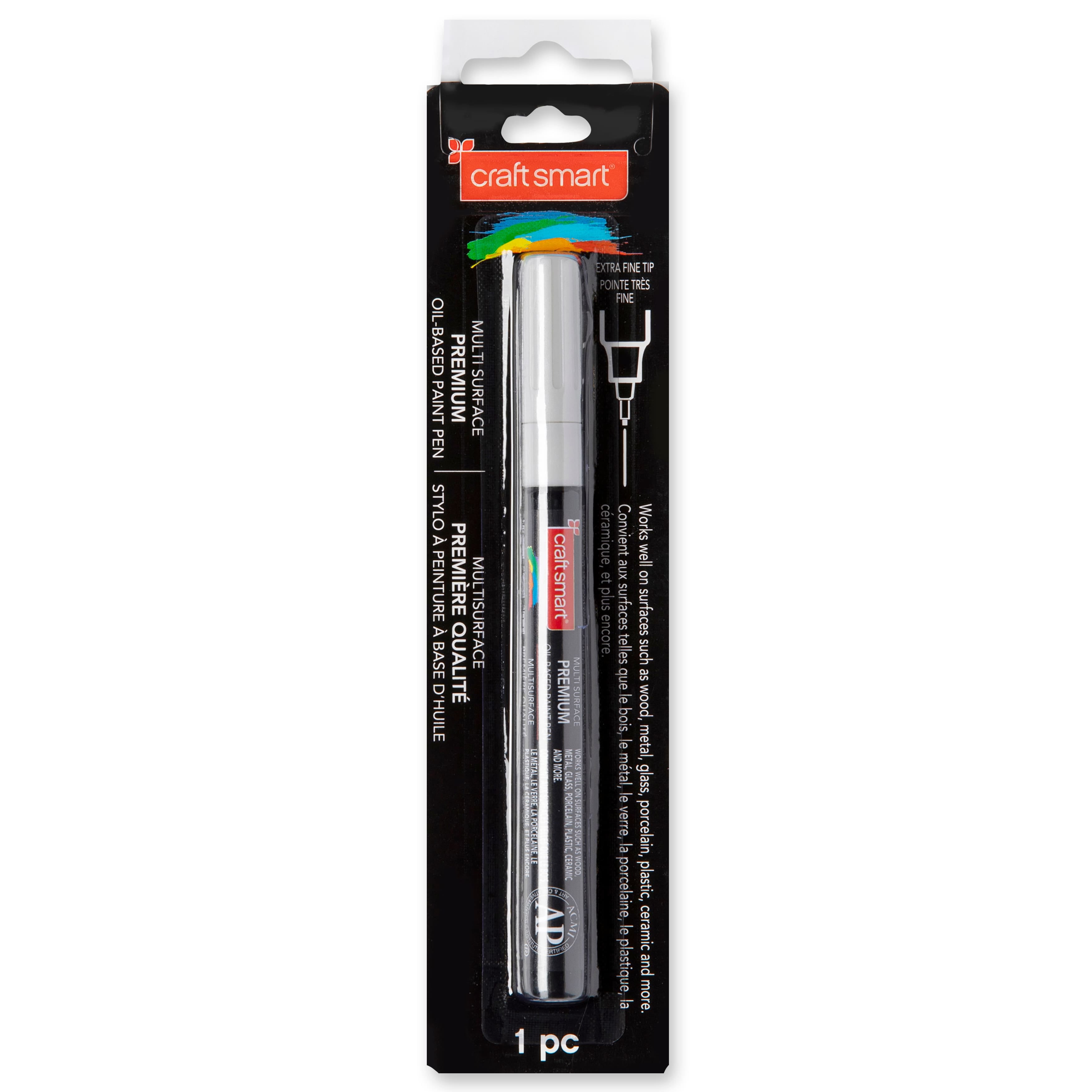 CraftSmart 621357 Multi Surface Premium Oil Based Paint Pens Set of 6pc for  sale online