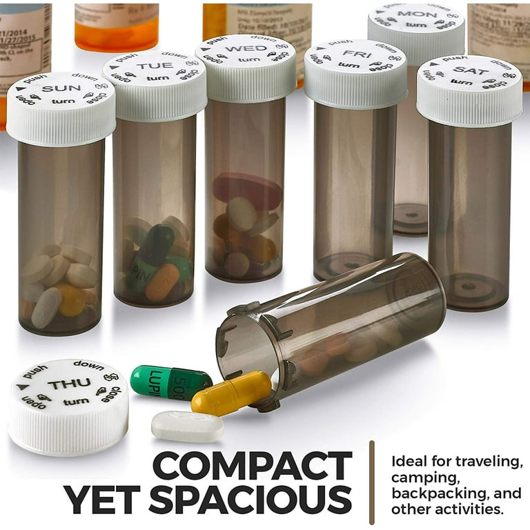 Pill Bottle Medicine Bag Storage Medication Case Travel Organizer
