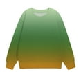 thumbnail image 7 of SGFCWSX Sweatshirts for Toddler Kids Girls Round Neck Fashion Gradient Pullover Polyester Warm Top Green Size 3 Years, 7 of 7