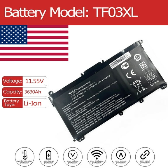 TF03XL Battery for HP Pavilion 15-cc037na 15-cc059nr 15-cc183cl 14-bk001nv 14-bf110tx 15-cc048tx 14-bk007nw 14-bk011ur 14-BK052SA 15-cc058nr 15-cd010nc 15-cd019na 14-bk003la 15-cc103tu 15-cd001nv