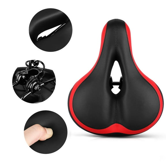 karymi Comfort Wide Big Bike Bicycle Gel Cruiser Extra Sporty Soft Pad Saddle Seat Holiday