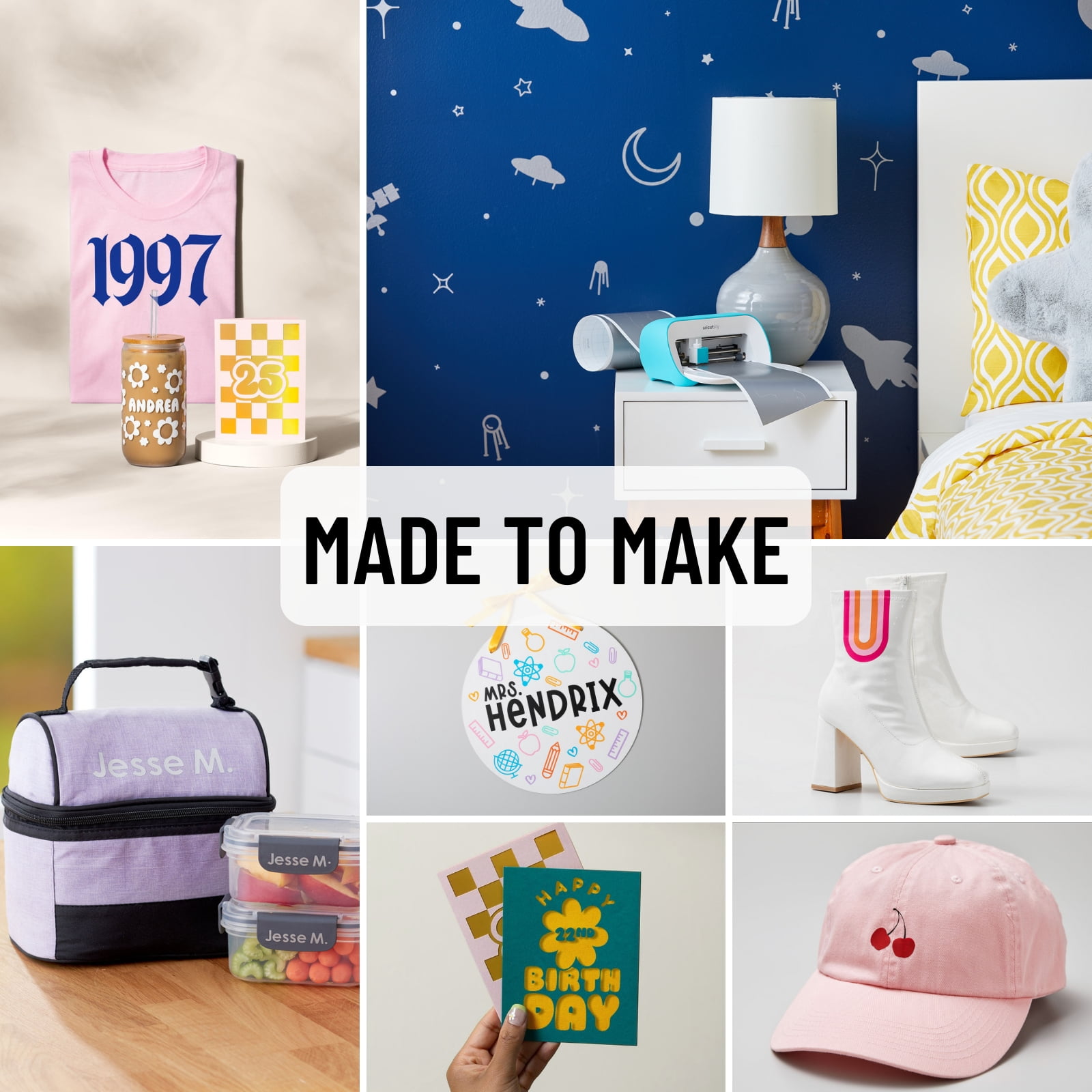Cricut Materials Bundle  Beginner Starter Set for Joy