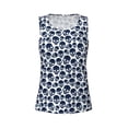 thumbnail image 4 of Lsque black Skull white Printed Workout Tank Tops for Women, Athletic Sports Tank Tops, Compression Sleeveless Dry Fit Shirts,Sleeveless Yoga Shirt-Medium, 4 of 9