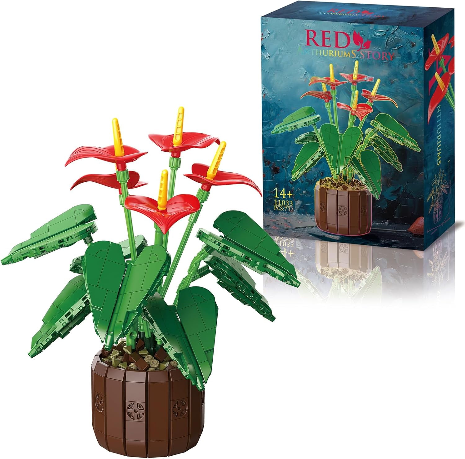 Honchoes Flower Building Blocks Set Lily of the Valley for Adults
