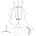 thumbnail image 1 of BRIGHTFUFU lampshade holder bracket Lamp Shade Frame Iron White 1Set, 1 of 8