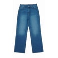 thumbnail image 1 of Pantalón George para Dama, Corte Recto Azul Medio Talla EEG, 1 of 4