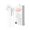 White, variant on Type C Corded Earphones with Double Tone Drive Technology Bass Sound Enhances Auditory Clear and Depth