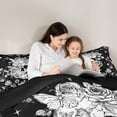 thumbnail image 5 of Castle Fairy Adults Female Men Gothic Flowers Skull Bedding Comforter Set 2pcs,Bohemian Starry Sky Twin Comforter Sets Microfiber,Exotic Style Breathable Bedding Set,Ultra Soft Home Decor,Reversible, 5 of 8