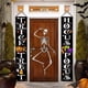 thumbnail image 4 of Decoraciones al aire libre – Truco o trato Hocus Pocus grandes pancartas de bruja carteles de porche – para puerta delantera exterior patio guirnalda suministros de fiesta – naranja negro, 4 of 5