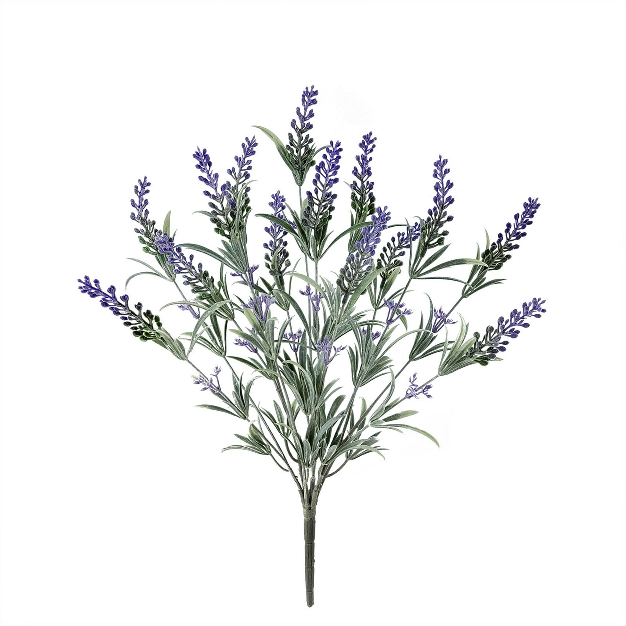 Mainstays Indoor 19 in Artificial Lavender Floral Bush, Purple Color.