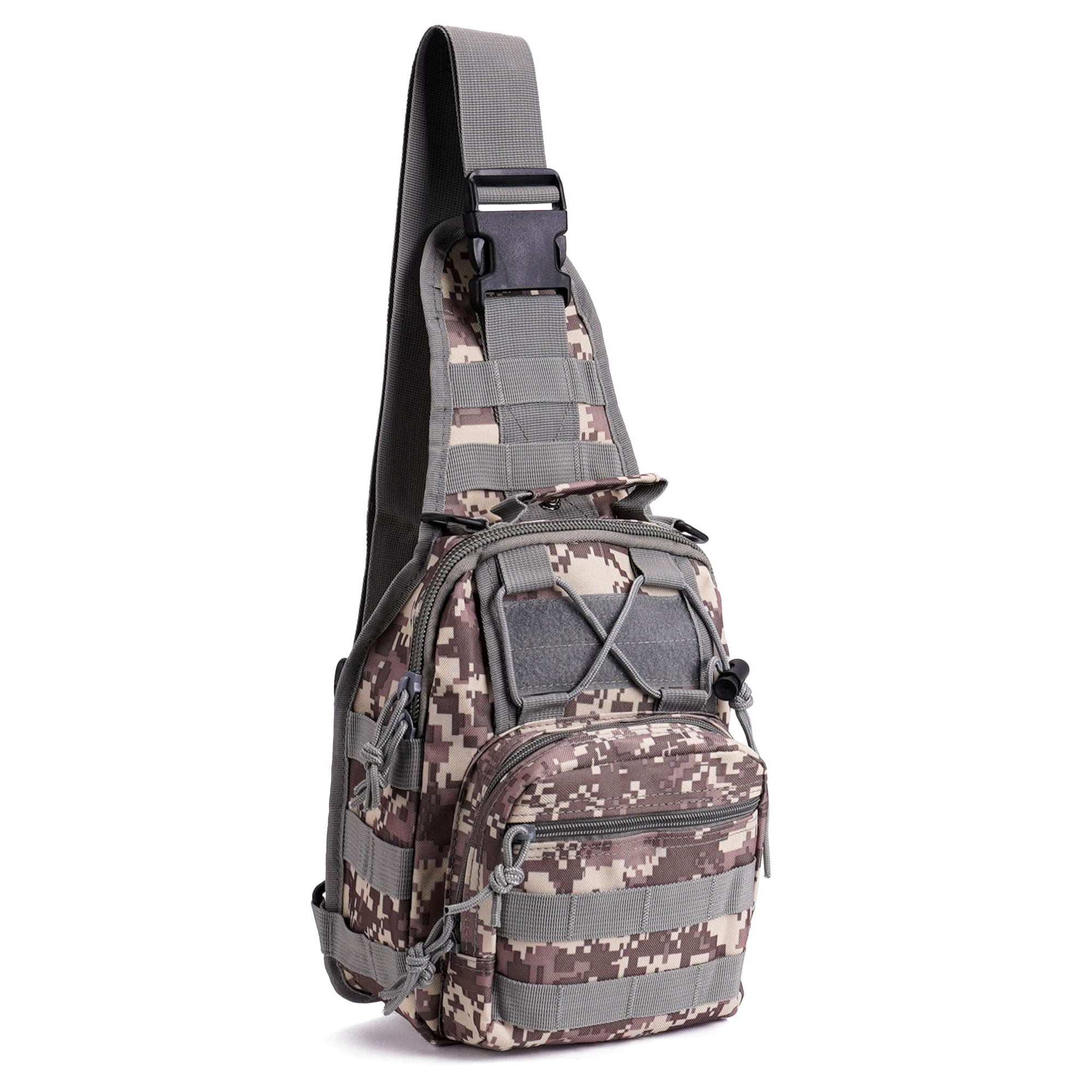 Gustave Travel Crossbody Sling Bag for Men Chest Pack Backpack Compact EDC Small Sling Shoulder Daypack Outdoor Sport Bags