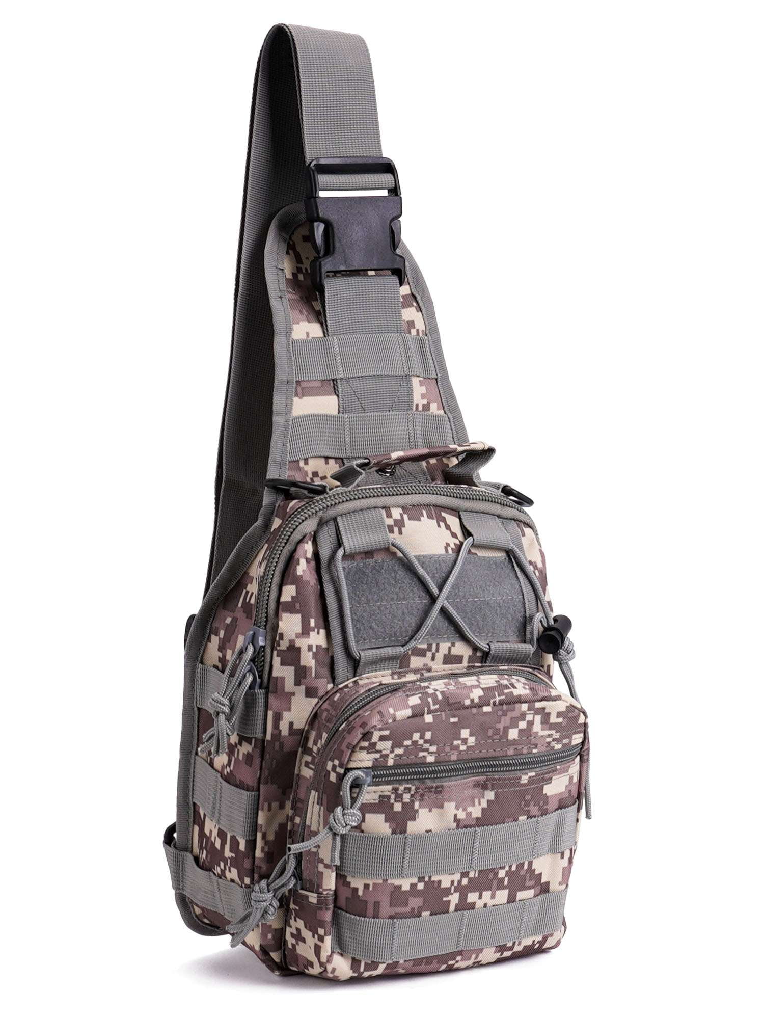 Gustave Travel Crossbody Sling Bag for Men Chest Pack Backpack Compact EDC Small Sling Shoulder Daypack Outdoor Sport Bags