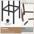 thumbnail image 7 of Safeplus 26" Square Industrial Bar Stools,Set of 4 Barstools with Metal Footrest for Dining Room, Kitchen, 7 of 7
