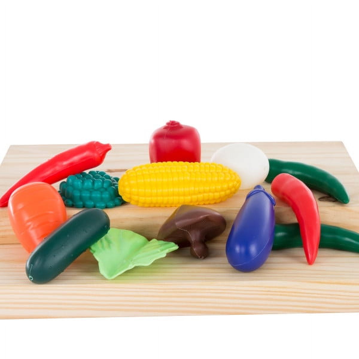 Hey Play 120-Piece Toy Food Set for Kids Kitchen and Pretend Play