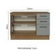 thumbnail image 3 of Gabinete Bajo Cocina Madesa Agata 120cm Con Encimera MG, 3 of 5