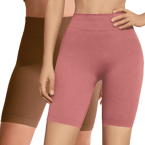 Set De 2 Short Biker Mujer Shores Deportivos Unitalla Dama Chort Gym