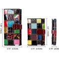 thumbnail image 3 of Women Multicolor Wallets Genuine Leather Card Holder Organizer Purses Model Stitching Bag Wallet With Flap Phone Clutch Large Long Purse, 3 of 4