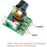 CHANCS PWM AC Motor Speed Controller Input 220V Output 50V-220V AC Controller Adjustable Driver Switch 2PCS