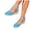 Blue, variant on Close Toe Espadrilles Wedge Sandals for Women Breathable Non Slip Platform Summer Dress Shoes with Ankle Strap Orange Size 6