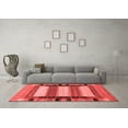 thumbnail image 3 of Ahgly Company Indoor Square Abstract Red Contemporary Area Rugs, 3' Square, 3 of 4