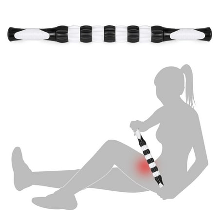 Massager Stick Best Choice Products Therapeutic Muscle Relief Body Massage Roller Stick Tool for Leg, Back, Neck Muscles, Cramps, Post-Workout Recovery, Athletes, - Multi ()