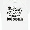 thumbnail image 4 of Inktastic My Best Friend is My Big Sister with Hearts Boys or Girls Baby Bodysuit, 4 of 5