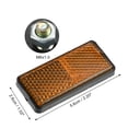 thumbnail image 4 of Unique Bargains 10 Pcs Universal Reflector 56x26mm for Motorcycle Bicycle Safety Spoke Reflective with Screw Orange, 4 of 6