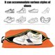 thumbnail image 4 of Organizador de Zapatos de Tela Oxford con Cremallera, Almacenamiento Lavable y Reutilizable para Hombres y Mujeres, 38.99x24x9 cm, Verde o Naranja, 4 of 6