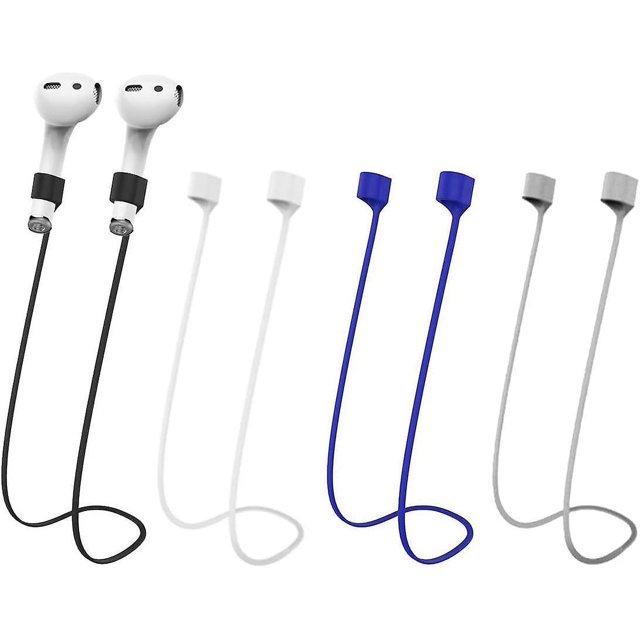 Correas Anti-perdidas magnéticas para Airpods, cordón deportivo de silicona suave colorido, cordón de cuerda para el cuello