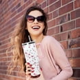 thumbnail image 6 of 40oz Cherry Blossom Tumbler with Handle, Lid & Straw - Pink Floral Travel Mug Water Bottle - Gift for Women, Girls - Reusable Drinkware, 6 of 6