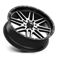 thumbnail image 2 of MSA Offroad Wheels Aluminum Rim M38 BRUTE 20X7in Gloss Black Machined Finish, M38-020756, 2 of 3