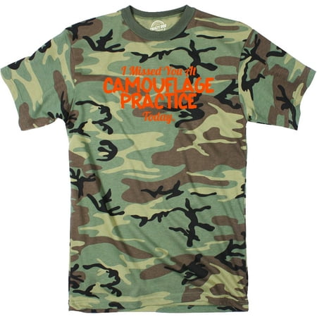 Snow Camo Shorts - Mens Missed You At Camouflage Practice Funny Hunting Hiding Sarcastic T shirt