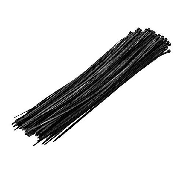 Black 100 Pcs Zip Ties Bulk 12 Inch Nylon Uv Resistant Chle Wire Zip