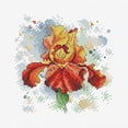 thumbnail image 2 of Cross-stitch Kit Passion Charm SM-384 MP Studia Needlework Flowers Red Blue, 2 of 3