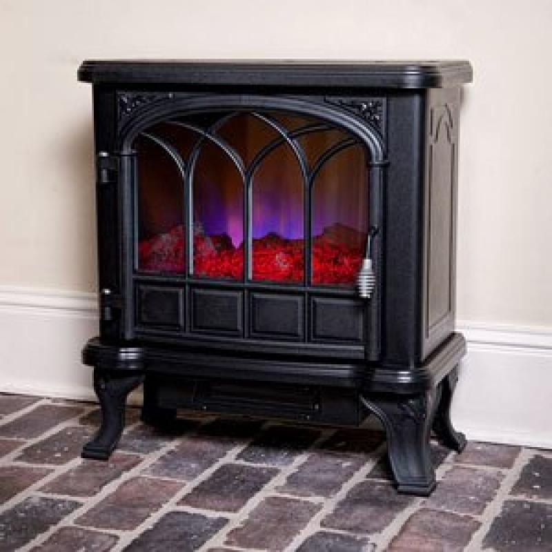 Duraflame 400 Sq Ft 1500W Electric Stove Fireplace Heater w/Flame