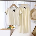 thumbnail image 2 of Kogui Baby Girl Summer Outfits Newborn Baby Girl Clothes Infant Spring Summer Outfits Gifts Bottoms Pant Sets for Girls 12 18 Months (Beige,12-18 Months), 2 of 4