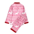 thumbnail image 5 of Zwiiyzr Family Christmas Pajamas Matching Sets for Kids Parent Child Christmas Set Printed Home Clothes Pajamas Set Kid'S Style Pink-Kids, 5 of 6